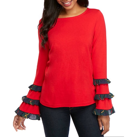 crown & ivy Tops - Bell Sleeve Top